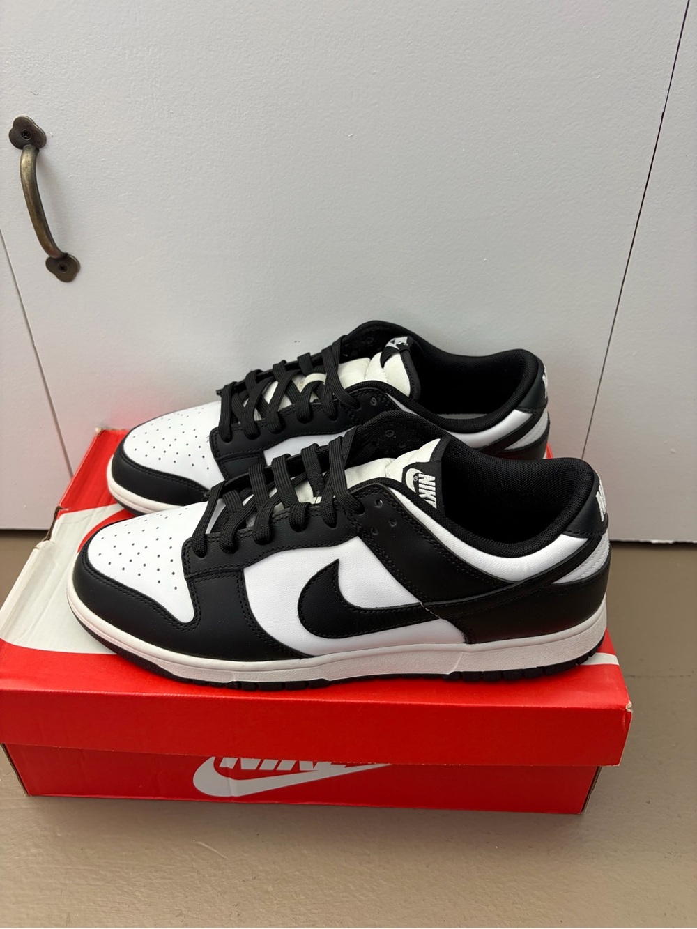 Nike Panda Dunks Size 10 Low-Top Sneakers - Picture 2 of 4